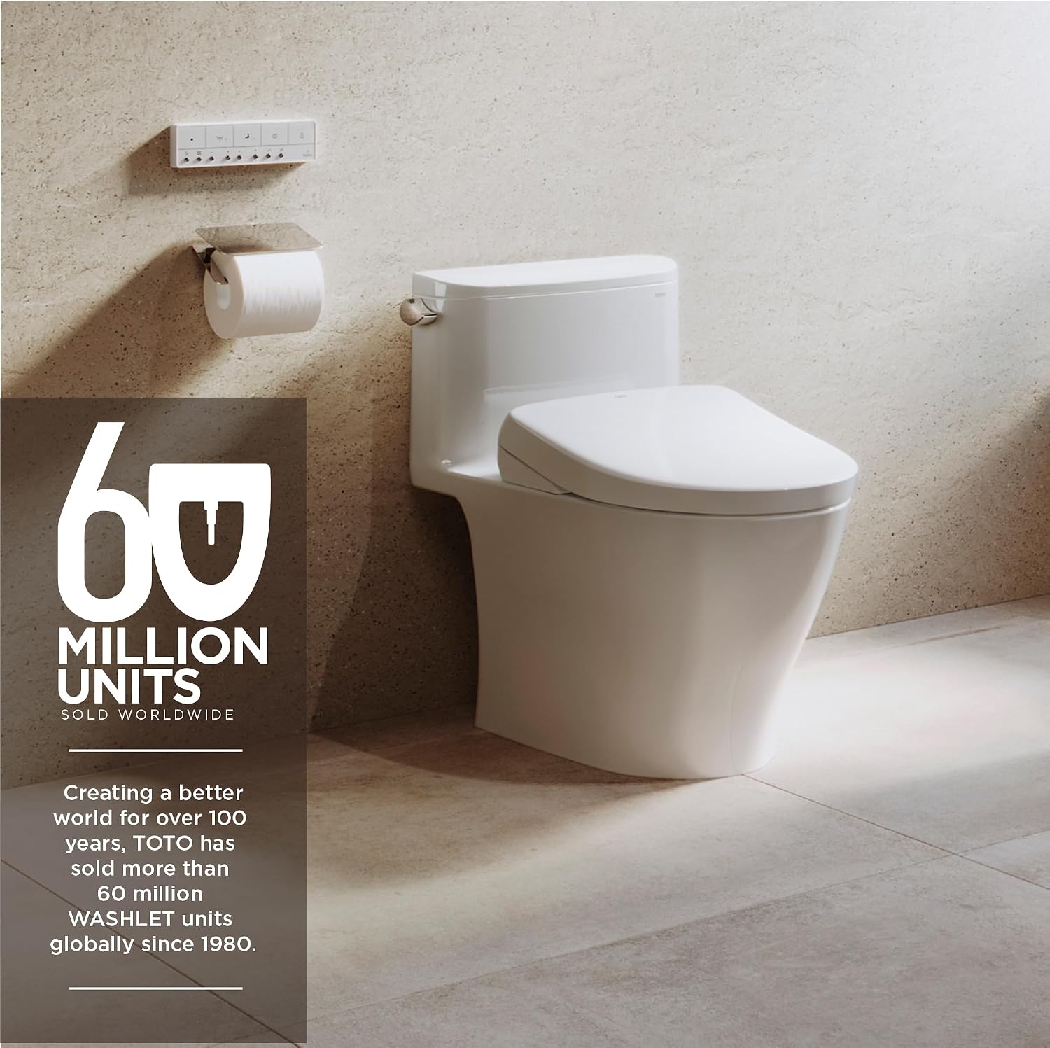 TOTO® WASHLET® S7 Electronic Bidet Toilet Seat with EWATER+® Bowl and Wand Cleaning, Contemporary Lid, Elongated, Sedona Beige - SW4726#12