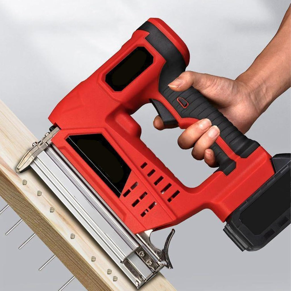 Cordless Brad Nailer,18V 2Ah Lithium Battery Powered Cordless Nail Gun with Modes, Electric Staple Gun, Nailer Staple Kit for Woodworking DIY Projects, Depisutacgxmeqzg76