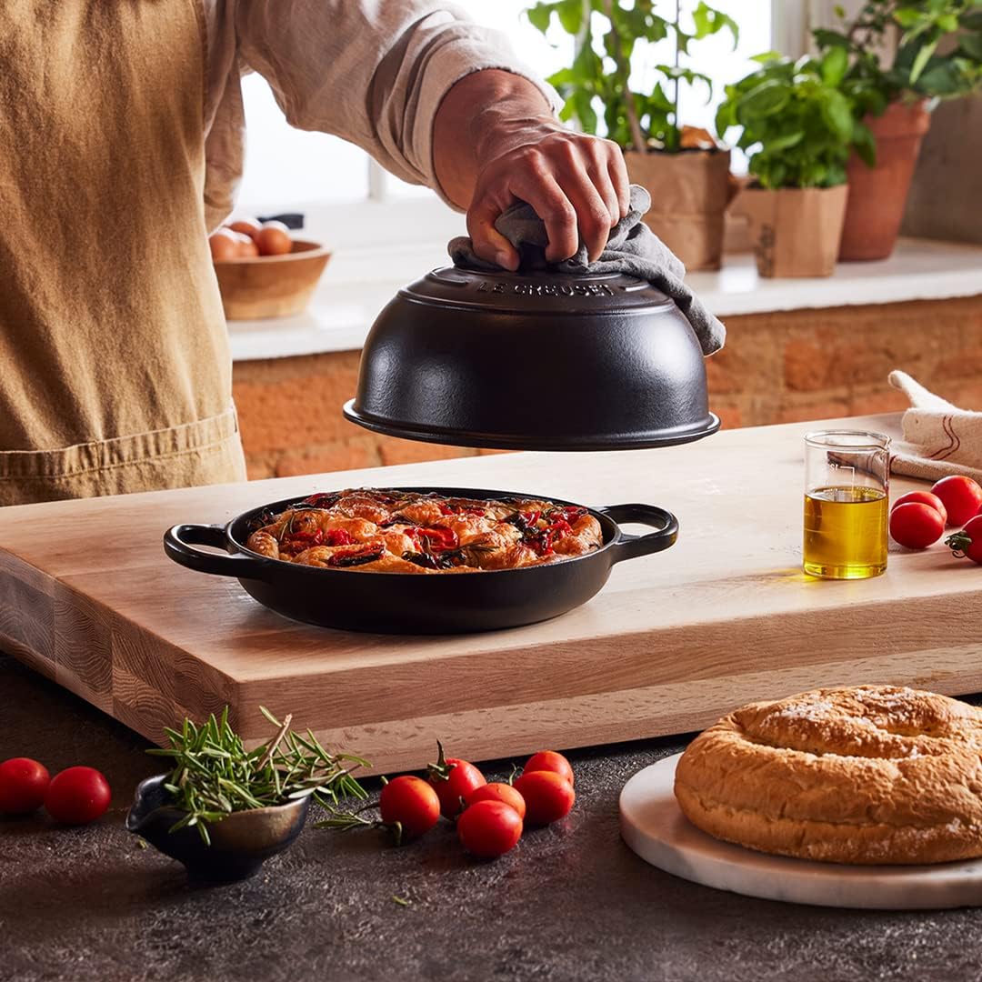 Le Creuset Enameled Cast Iron Signature Round Bread Oven, 9.5 inch, Licorice