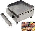 INTSUPERMAI Commercial Grill Griddle Teppanyaki Grill Countertop Griddle Flat Top Grill Hot Plate Stove with 12.6×10.24in/320×260mm Plate Size 50℃-300℃ Temperature Adjustable 110V 1200W