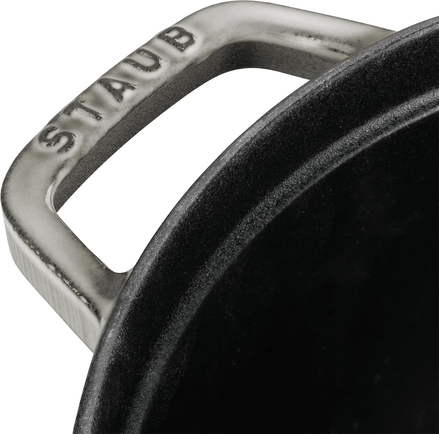 Staub Cast Iron 5.5-qt Round Cocotte - Graphite Grey