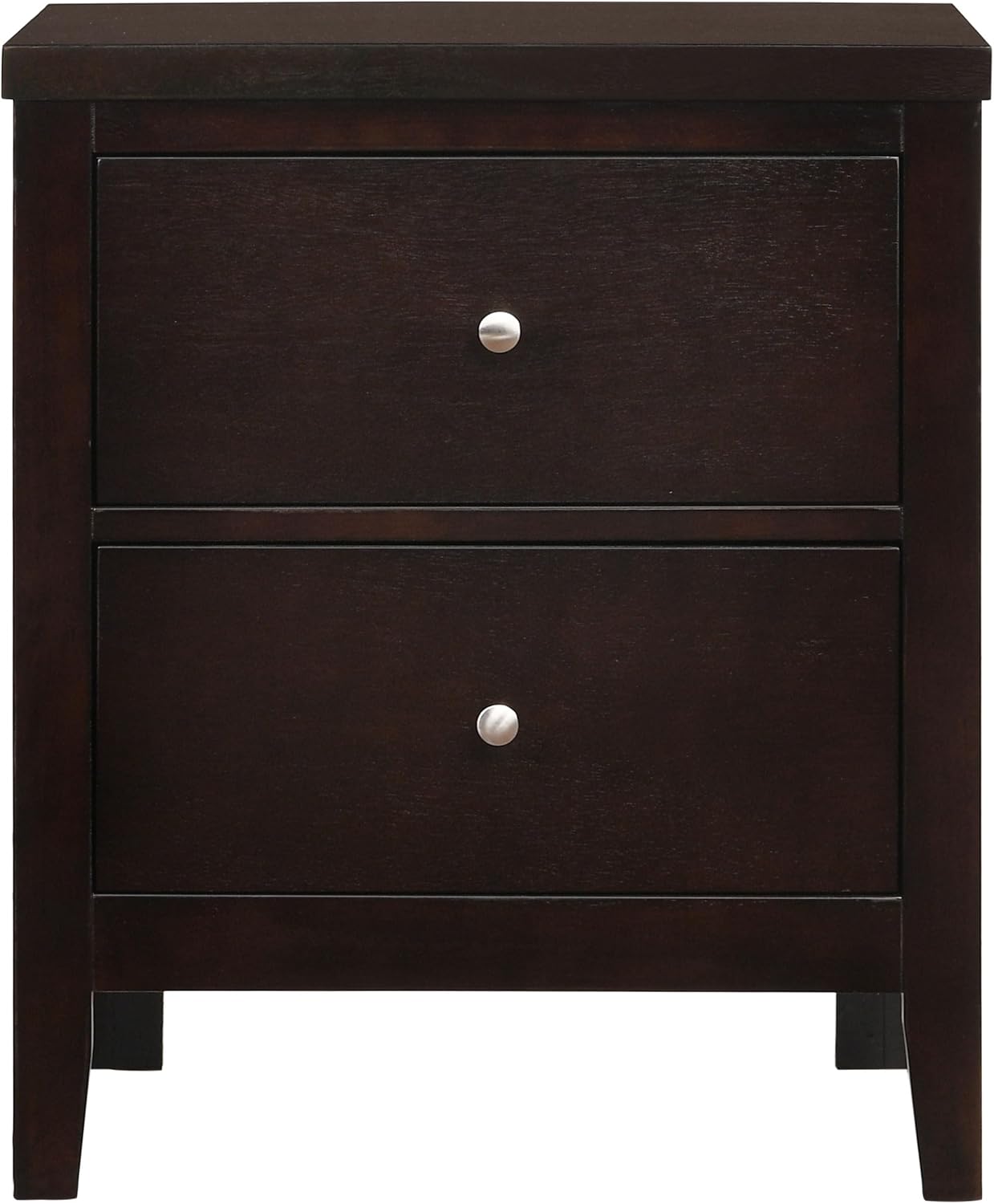 Coaster Home Furnishings Carlton Contemporary 4-Piece Bedroom Set Leatherette Upholstered Twin Size Panel Bed Frame 51-inch Headboard Cappuccino 202091T-S4