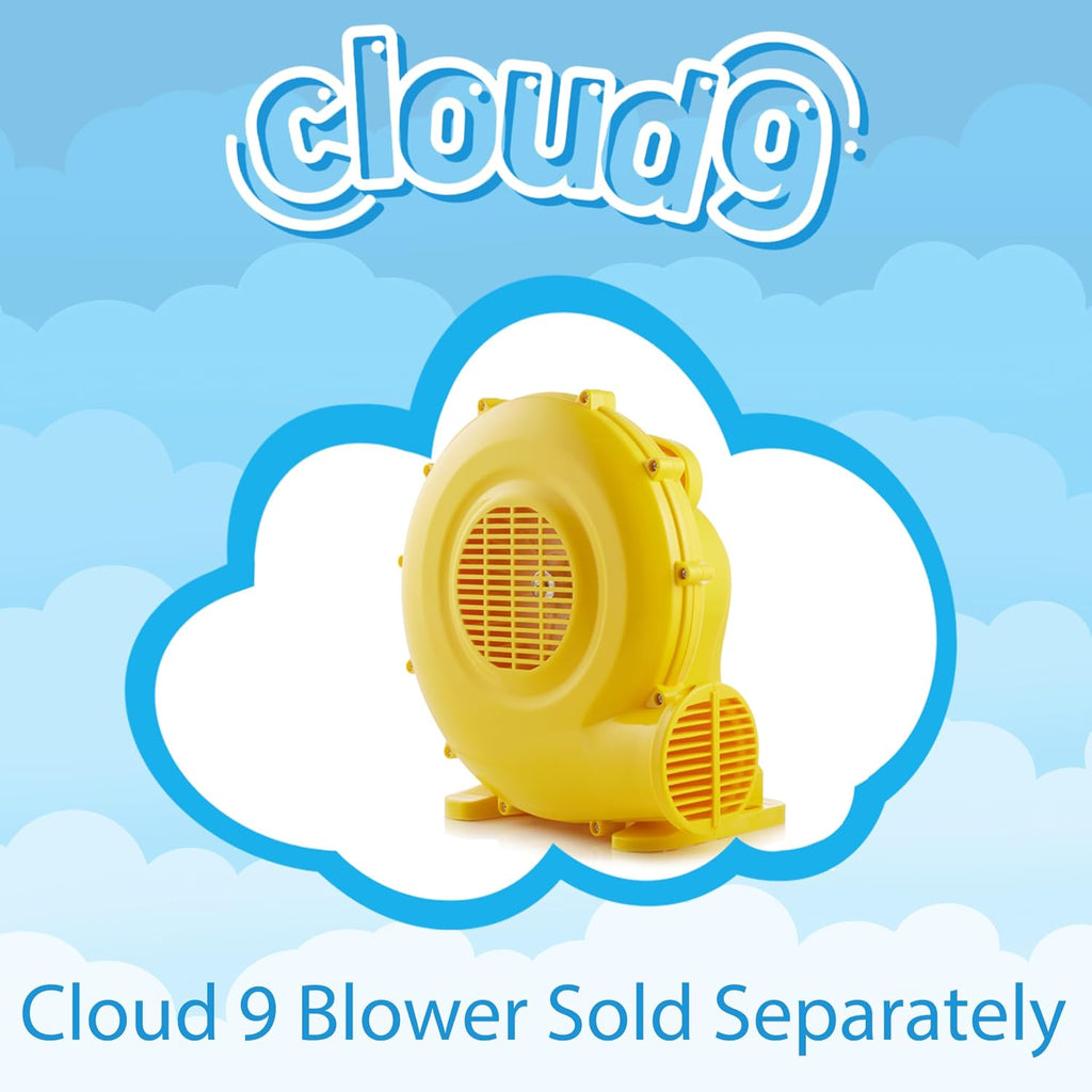 Cloud 9 Mini Crayon Bounce House with Slide, Inflatable Bouncer for Kids, Without Blower
