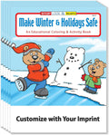 ZOCO – Make Winters & Holidays Safe - Custom Coloring Books (250 Bulk Pack, Without Crayons) – Holiday Activity Books for Kids, Stocking Stuffers, Xmas Party Favors, Sunday School, Made in USA