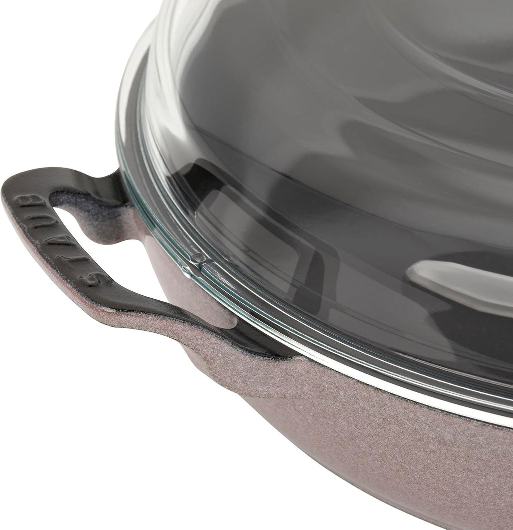STAUB Cast Iron 3.5-qt Braiser with Glass Lid - Lilac