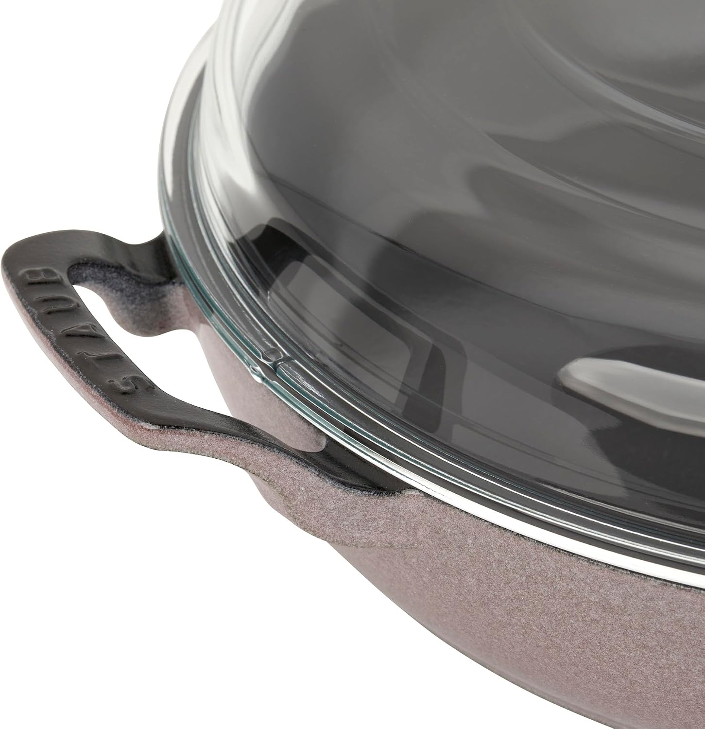 STAUB Cast Iron 3.5-qt Braiser with Glass Lid - Lilac
