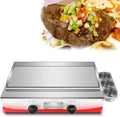 Commercial Propane Gas Griddle, Elite Kitchen Supply Countertop Flat Top Grill Propane Countertop Griddle with 2 Burners,Adjustable Temperature, Restaurant Kitchen Camping BBQ (720)