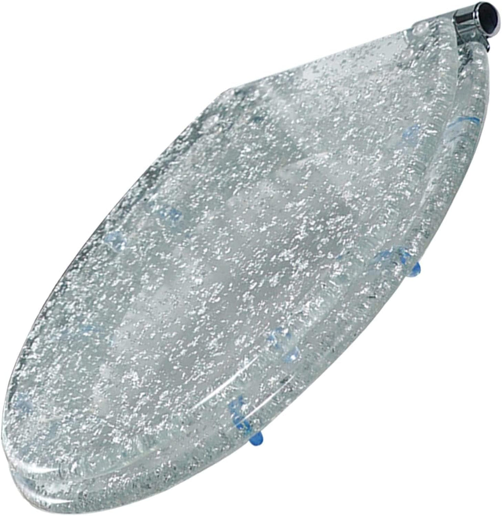 Glitter Resin Toilet Seat, Toilet Seat Cover Round, Easy Installation and Cleaning, Soft Close and Sands for U/V/O Type Toilet, 16.5 Inches,G