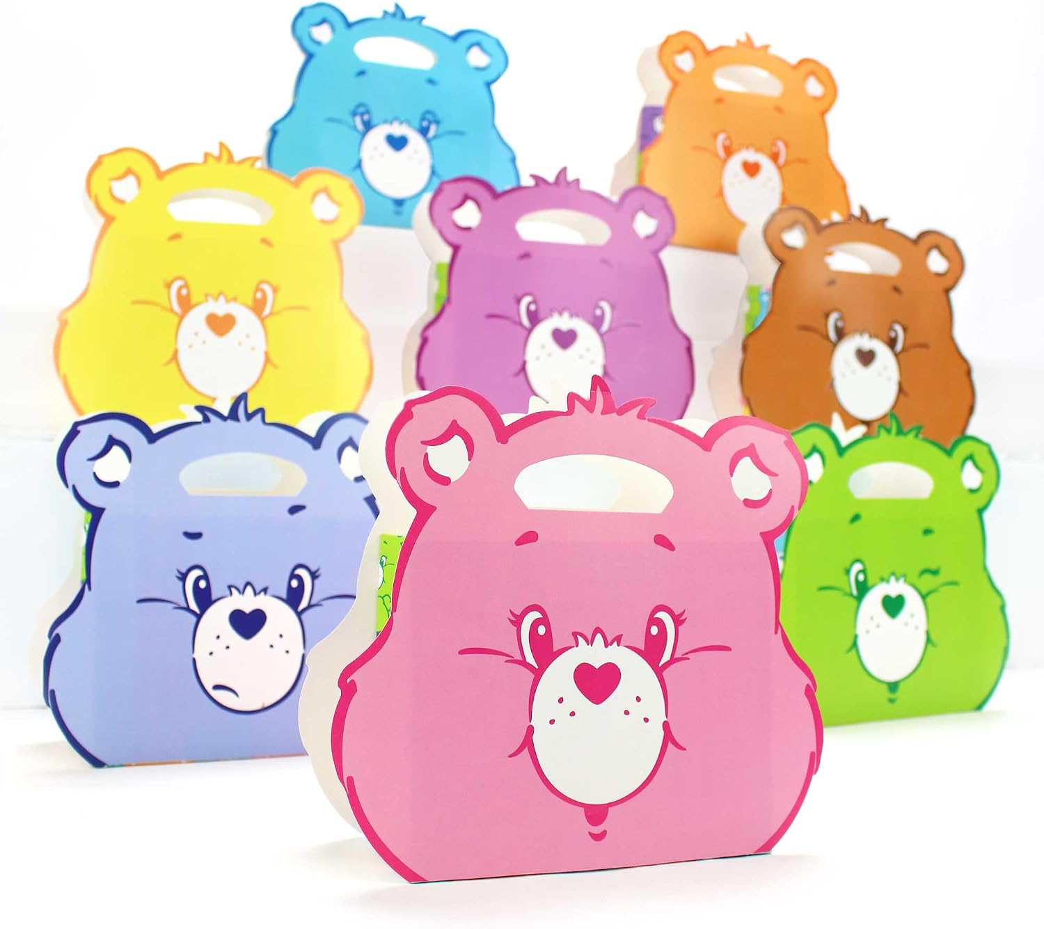 Care Bears Deluxe Party Pack (for 24 Guests)- Plates, Napkins, Bottle Labels, Favorboxes, and more. Great for Nostalgic Birthdays, Baby Shower, Gender Reveal Party, and 1st Birthdays.