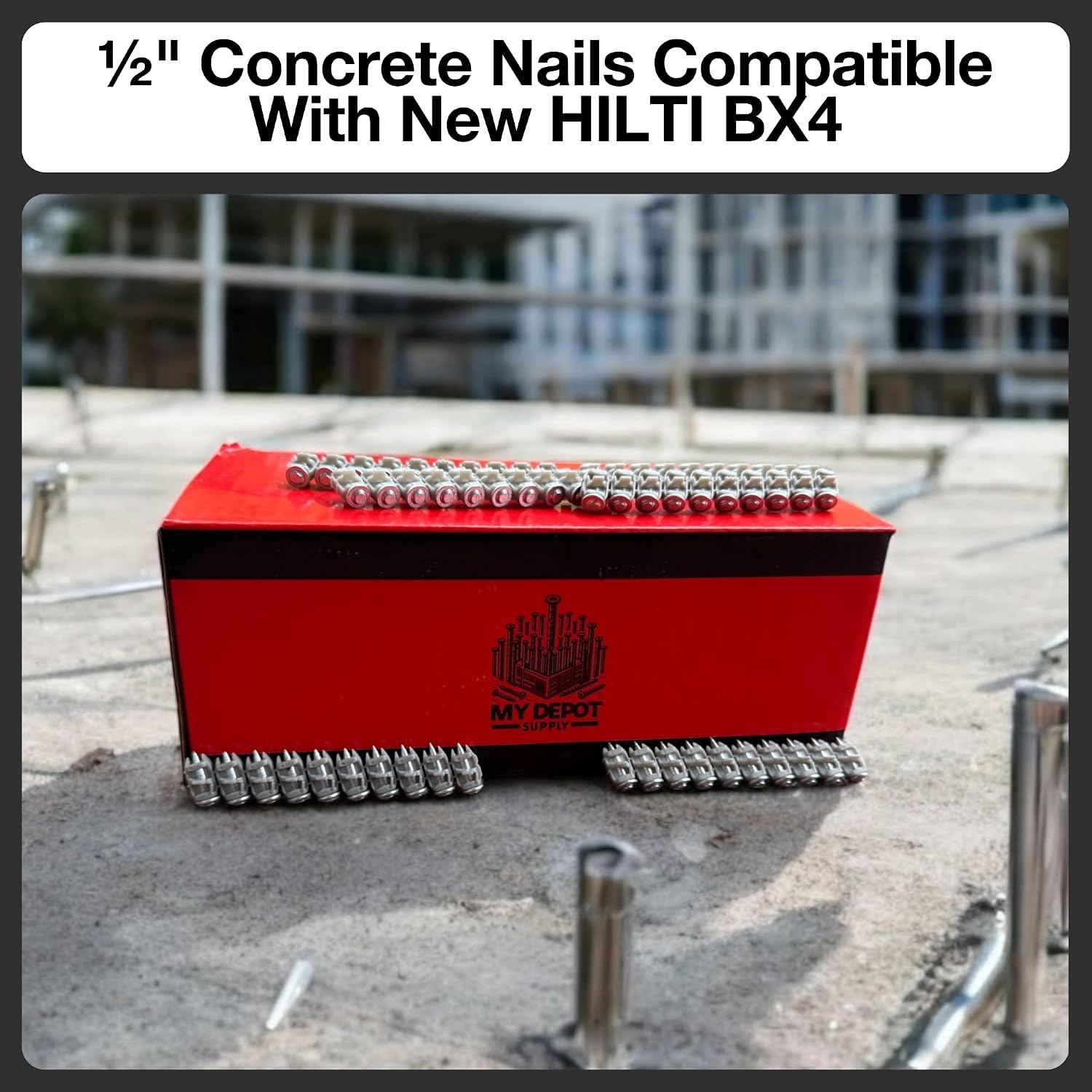 BX4 ½″' Steel Nails for Hilti BX4-1,000 X-S 14 B4 MX Steel Nails