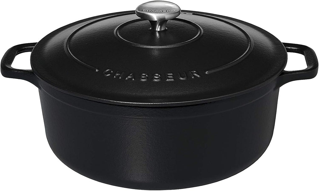 Chasseur Round Casserole, Matt Black, 20 cm, 2.3 Litre