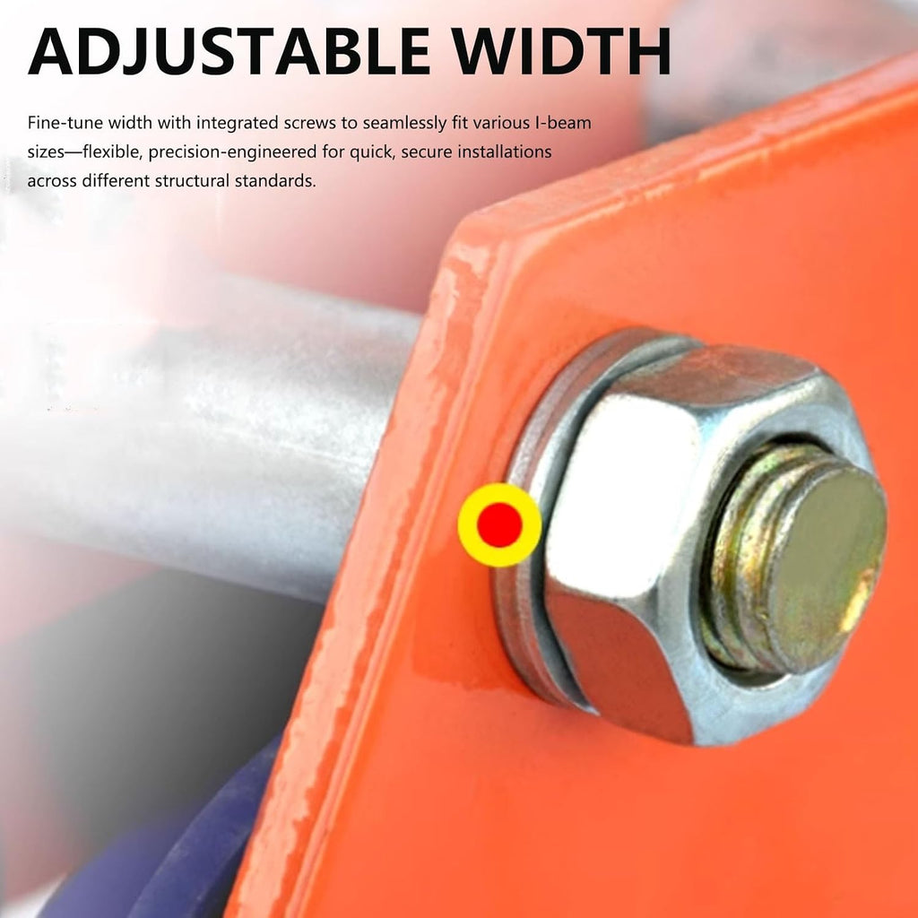 1-3 Tons | 2200-6600 Lb Capacity,manual Hand Truck,steel Push Beam Hand Truck,adjustable Flange Width 2.7 Inches - 5.5 Inches,suitable For Garages,warehouses,construction Sites(3ton/6600lbs)