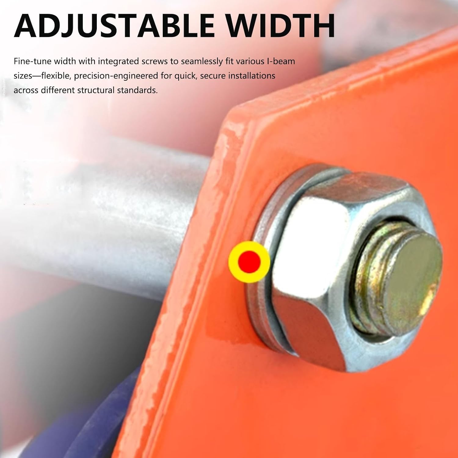 1-3 Tons | 2200-6600 Lb Capacity,manual Hand Truck,steel Push Beam Hand Truck,adjustable Flange Width 2.7 Inches - 5.5 Inches,suitable For Garages,warehouses,construction Sites(1ton/2200lbs)