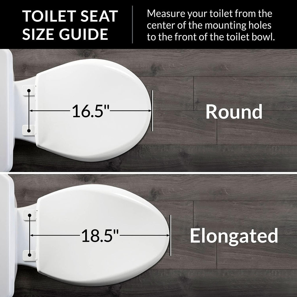 Bemis 1500EC Toilet Seats with Perfect Fit, Fresh Water Spray, Non-Electric, Easy to Install Bidets, ELONGATED, White, Includes 2 Seats & 2 Bidet Attachments