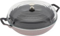 STAUB Cast Iron 3.5-qt Braiser with Glass Lid - Lilac