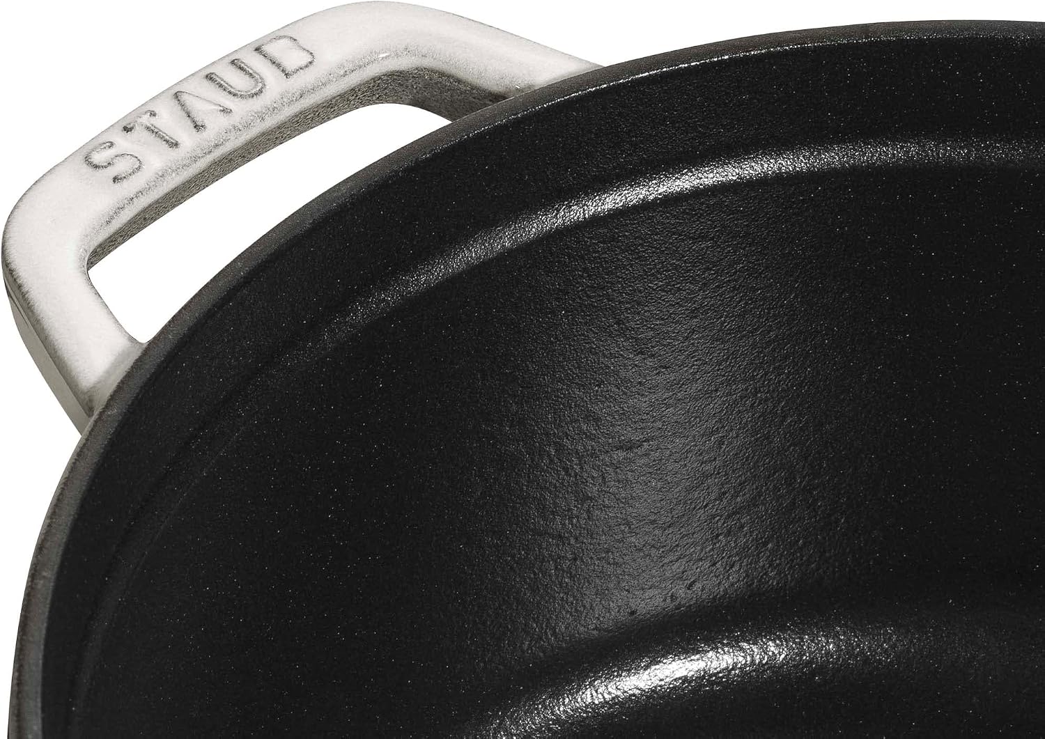 Staub Cast Iron 2.75-qt Round Cocotte - White Truffle