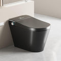 Smart Toilet,One Piece Toilet,Ceramic Toilet with Bidet Built in & Dryer, Auto Open/Close, Instant Warm Water,Heated Seat,Sensing Distance, Black