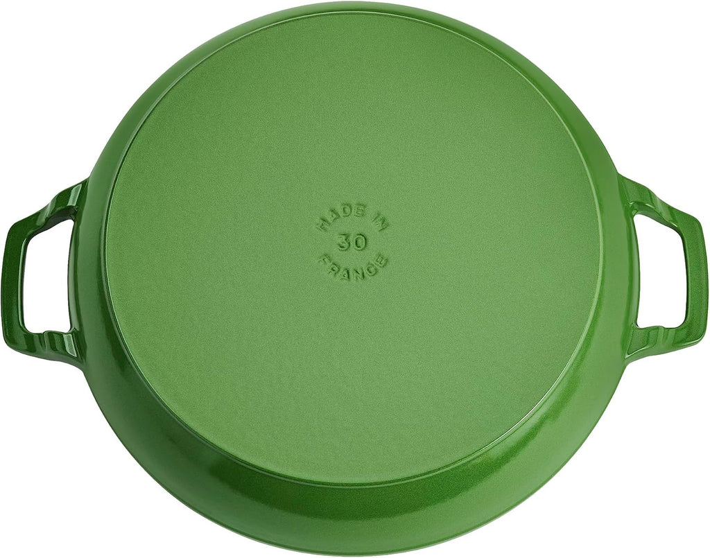 Staub Cast Iron 3.5-qt Braiser with Glass Lid - Pistachio