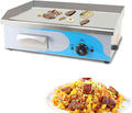 Electric Griddles, Large Electric Griddle Hot Cooking Plate, 220-240V Commercial Stainless Steel Efficient Nonstick Adjustable Countertop Hot Plate BBQ Grill for Barbecue Omelette Fried Food