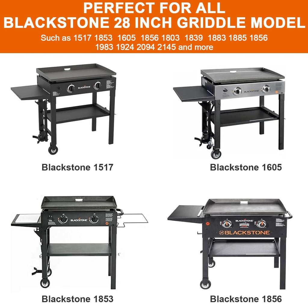 Upgraded Hinged Lid for Blackstone 28 inch Griddle 1517 1605 1853 1924 1885 1803 1839 1856 1983 2094, Hard Cover Hood for Blackstone 28' Griddle, Universal Lid for Most Brand 28-Inch Griddles