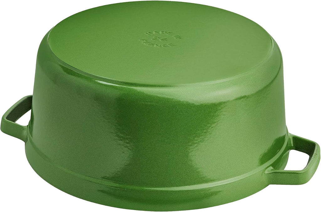 STAUB Cast Iron 5.5-qt Round Cocotte - Pistachio