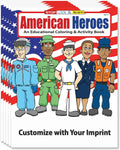 ZOCO – Patriotic Custom Coloring & Activity Books for Kids (250 Bulk Pack, Without Crayons) – American Heroes Theme for 4th of July, Veterans Day & Military Events