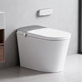 Smart Toilet with Bidet Built-in - ADA Height, Foot Sensor Lid Open & Close, One Piece Bidet Toilet with Tank and Pump, 12' Rough-in Toilet Bidet, RKS-X700