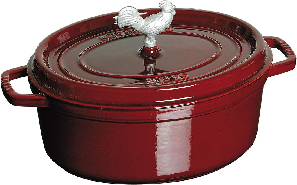 Staub Cast Iron 5.75-qt Coq au Vin Cocotte - Grenadine