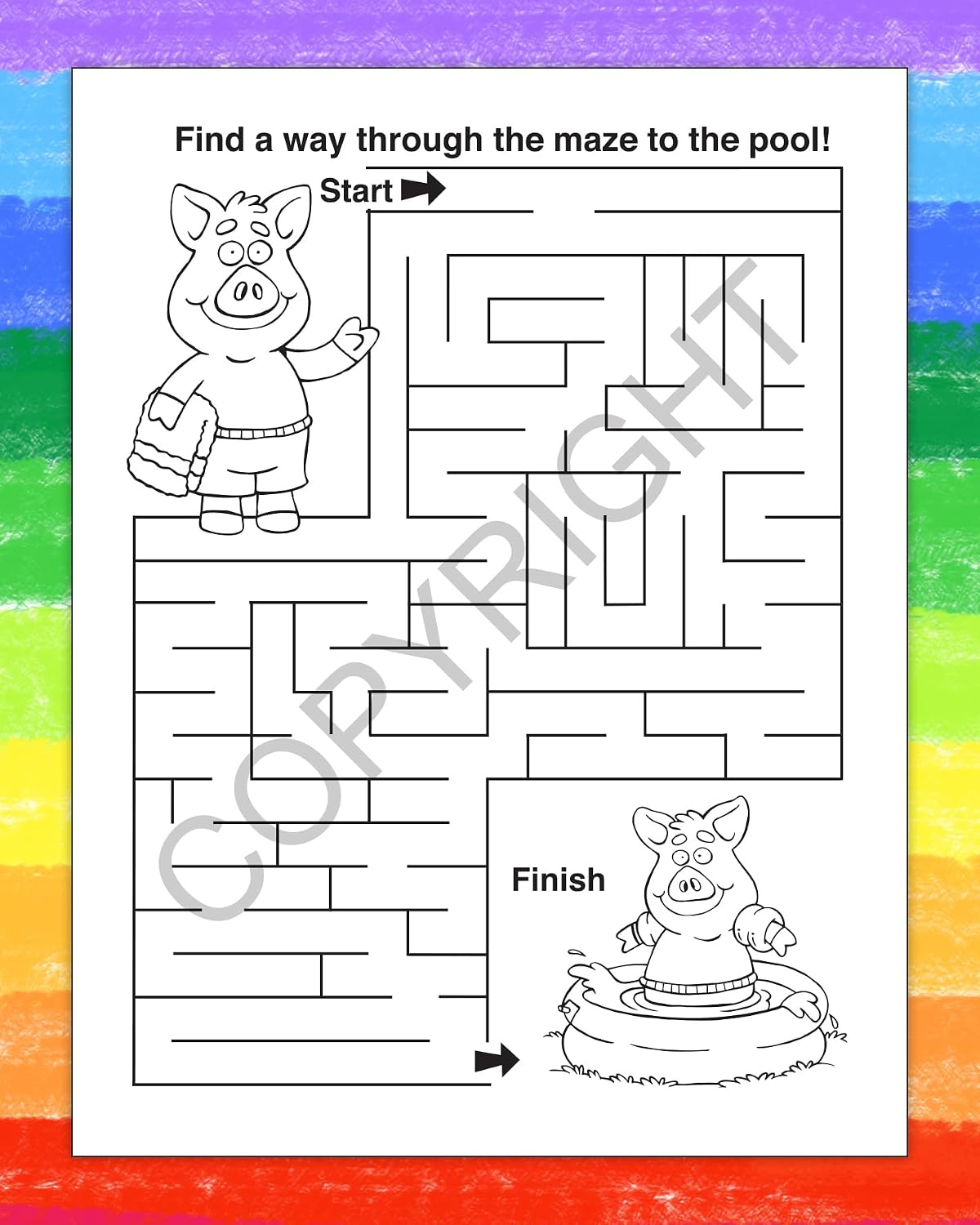 ZOCO – Have a Safe Summer – Custom Coloring Books (250 Bulk Pack, With Crayons) – End of School Year Activities for Kids – Add Your Imprint