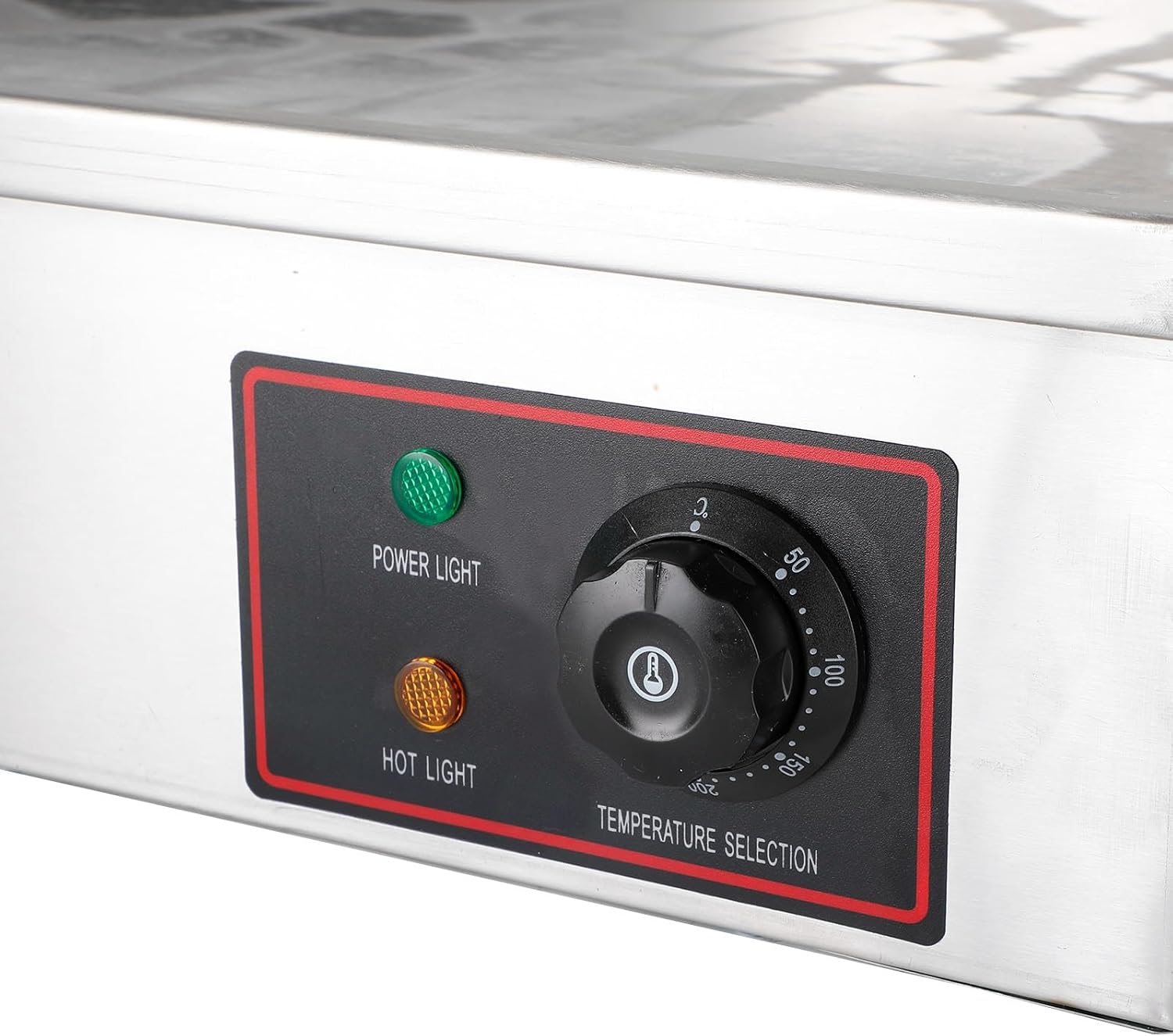 Topteng 30' Commercial Electric Griddle, Commercial Griddle Electric Flat Top Griddle Stainless Steel Countertop Griddle Grill 4400W with Drip Hole, 50-300℃ Griddle for Home Restaurants