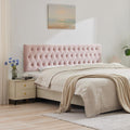 Kingfun Cal King Headboard only, Premium Velvet Upholstered Headboards in Modern Button Design, Tufted Bed Headboard, Adjustable Solid Wood Head Board (Pink)