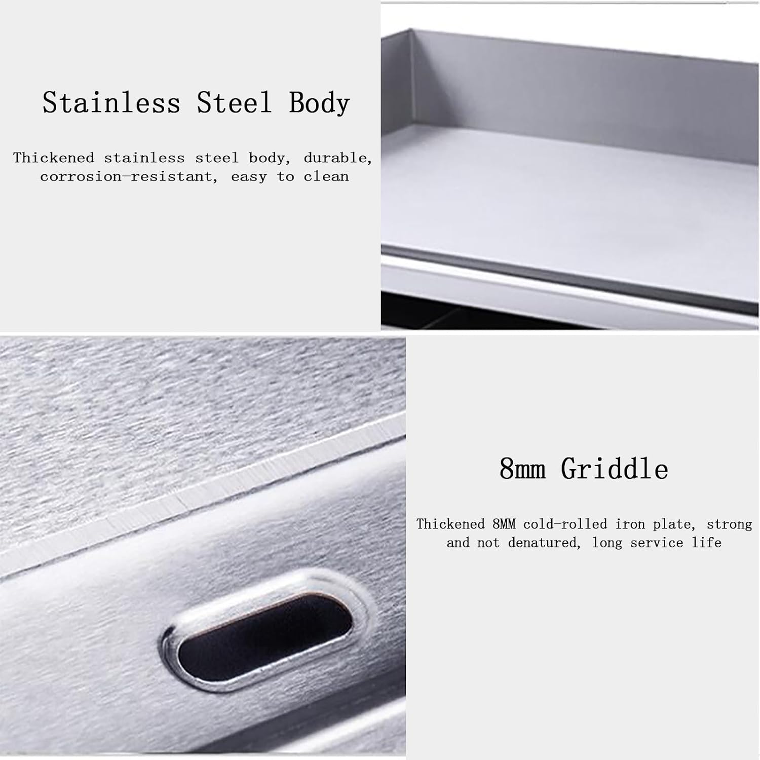 Electric Countertop Griddle 28' Commercial Flat Top Grill Countertop Griddle Thermostatic Control Hot Plate Non-Stick Stainless Steel Teppanyaki Grill for Restaurant,