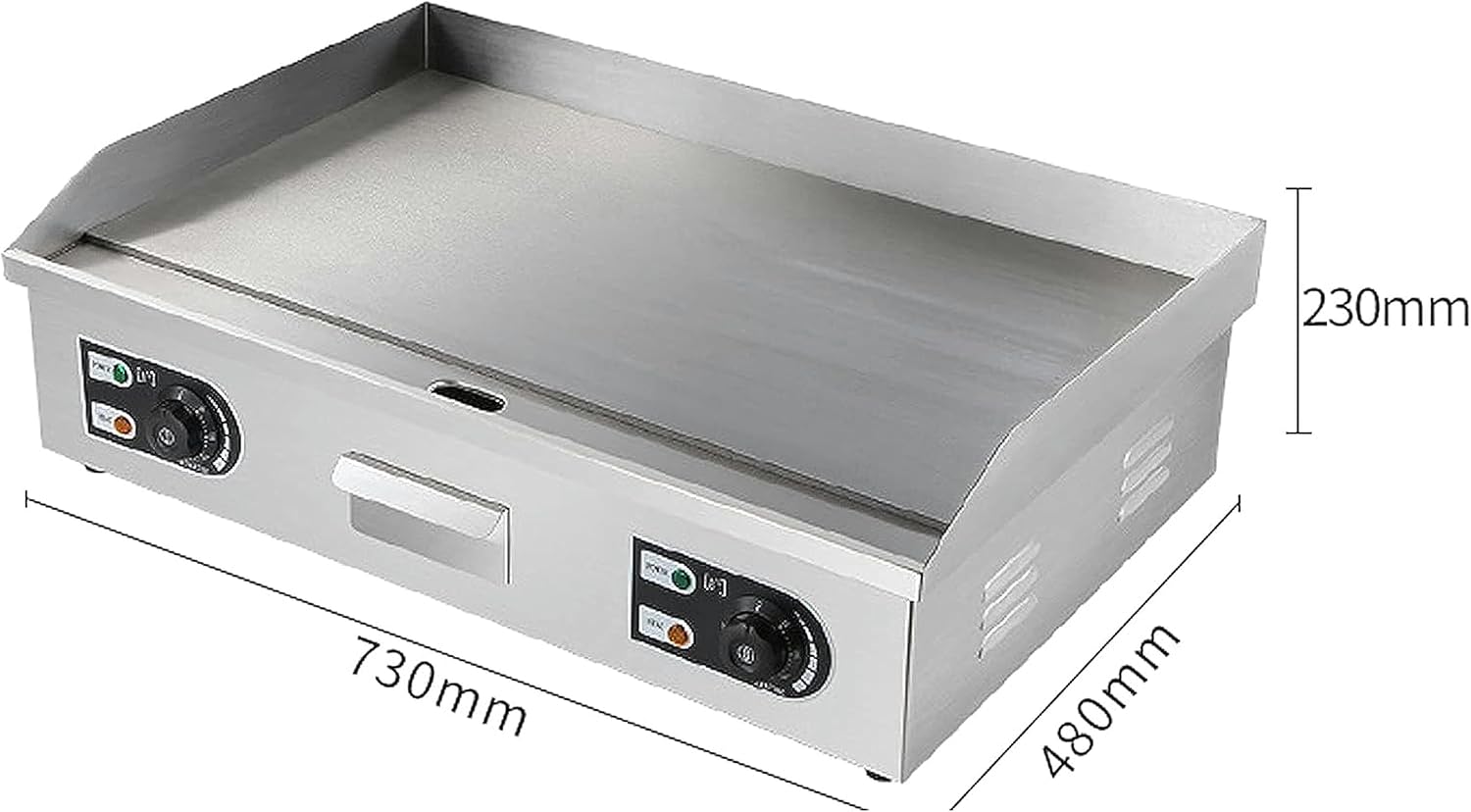 Electric Countertop Griddle Grill, 4400W Commercial Electric Countertop Griddle with Adjustable Temperature Control 122°F-572°F, Electric Flat Top Grill, for Kitchen