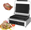 Large Electric Griddle Hot Cooking Plate, Commercial Stainless Steel Adjustable Countertop Hot Plate BBQ Grill, Heavy Duty Restaurant Nonstick Countertop Griddle for Home Barbecue