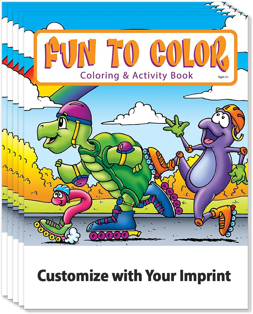 ZOCO – Fun to Color - Custom Coloring & Activity Books for Kids Ages 3+ (250 Bulk Pack, Without Crayons) – Summer Party Favors, Goodie Bag Fillers, Games & Puzzles