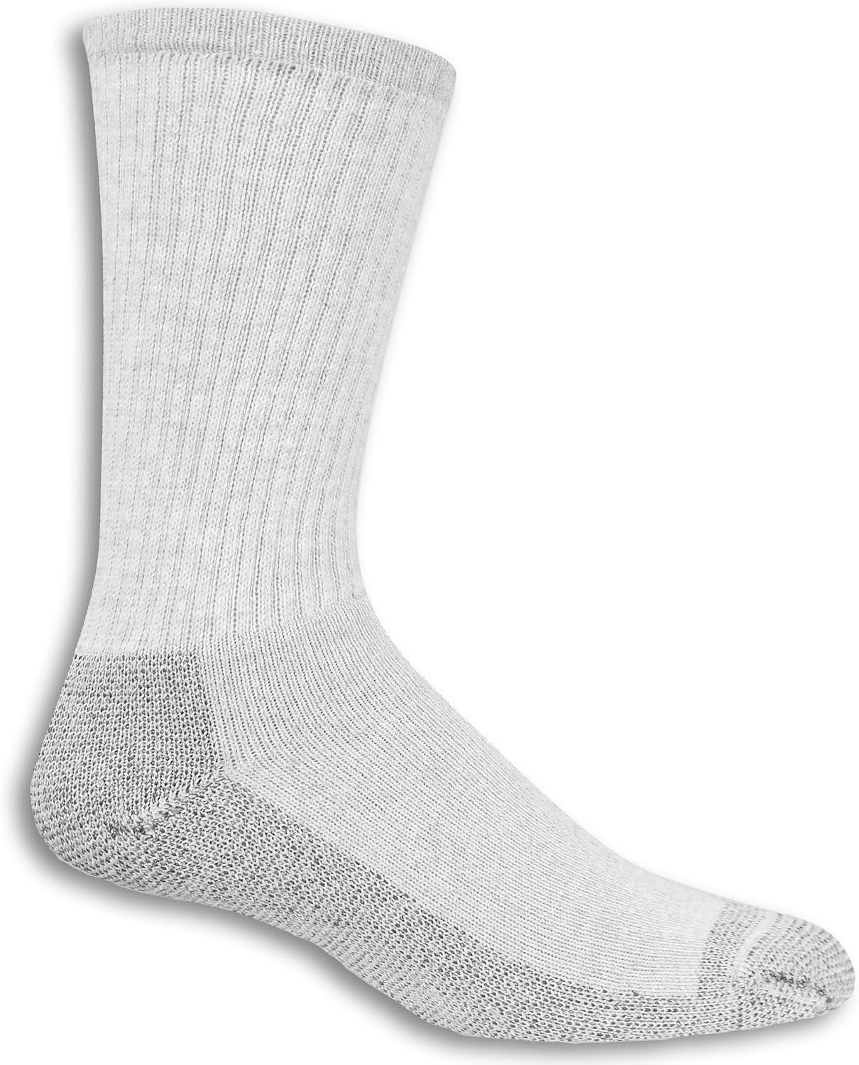 Fruit of the Loom Men's Work Gear Cushioned Crew Socks 10 Pair