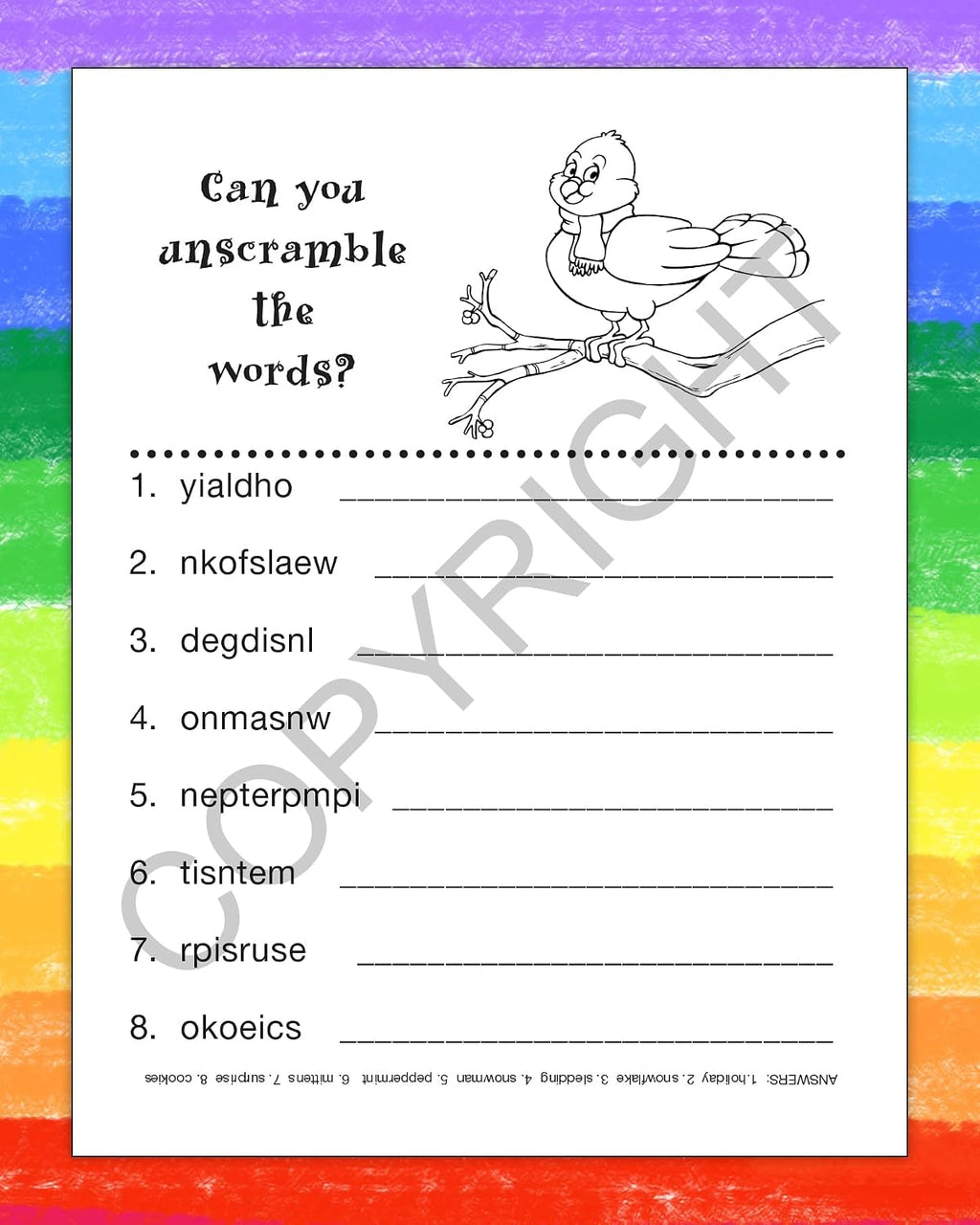 ZOCO – Holiday Fun Custom Coloring and Activity Books (250 Bulk Pack, Without Crayons) – Kids Holiday Activities Stocking Stuffers Treat Bags Party Favors – USA Made