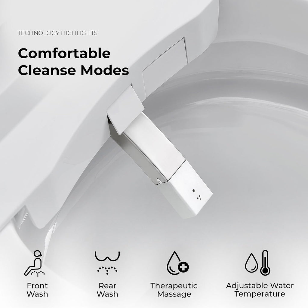 OVE Decors Ella Dual-Flush Smart Bidet Toilet with Built-in Tank, Elongated Bowl, Heated Seat, WaterSense Certified