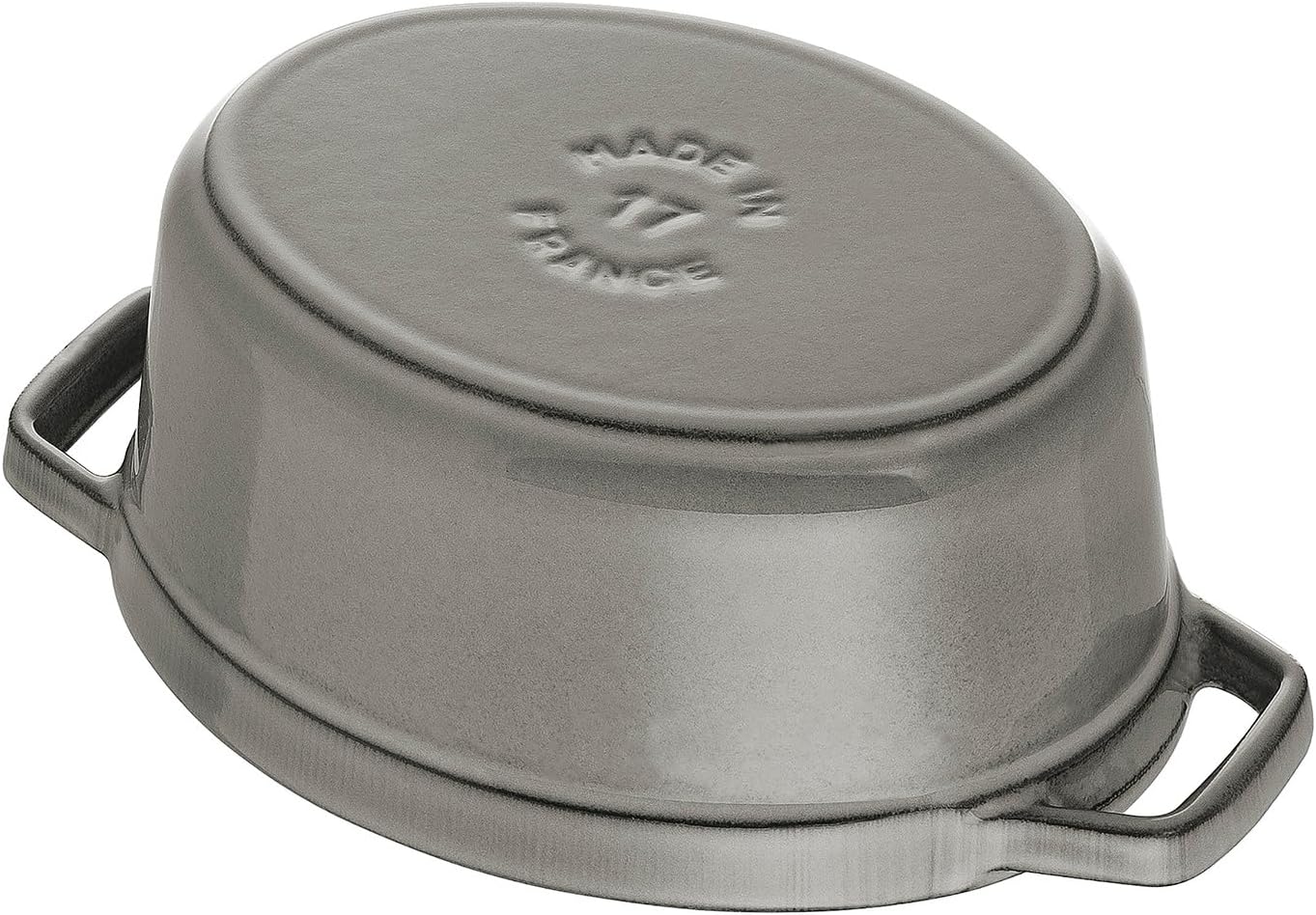 Staub Cast Iron 1-qt Pig Cocotte - Graphite Grey, Made in France