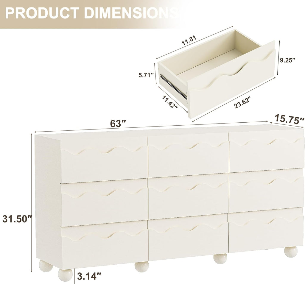 Anbuy Begie Bedroom Sets 2 Pieces, Scalloped 9 +2 for Bedroom Combo 2 Pieces