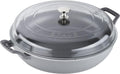 Staub Cast Iron 3.5-qt Braiser with Glass Lid - Graphite Grey
