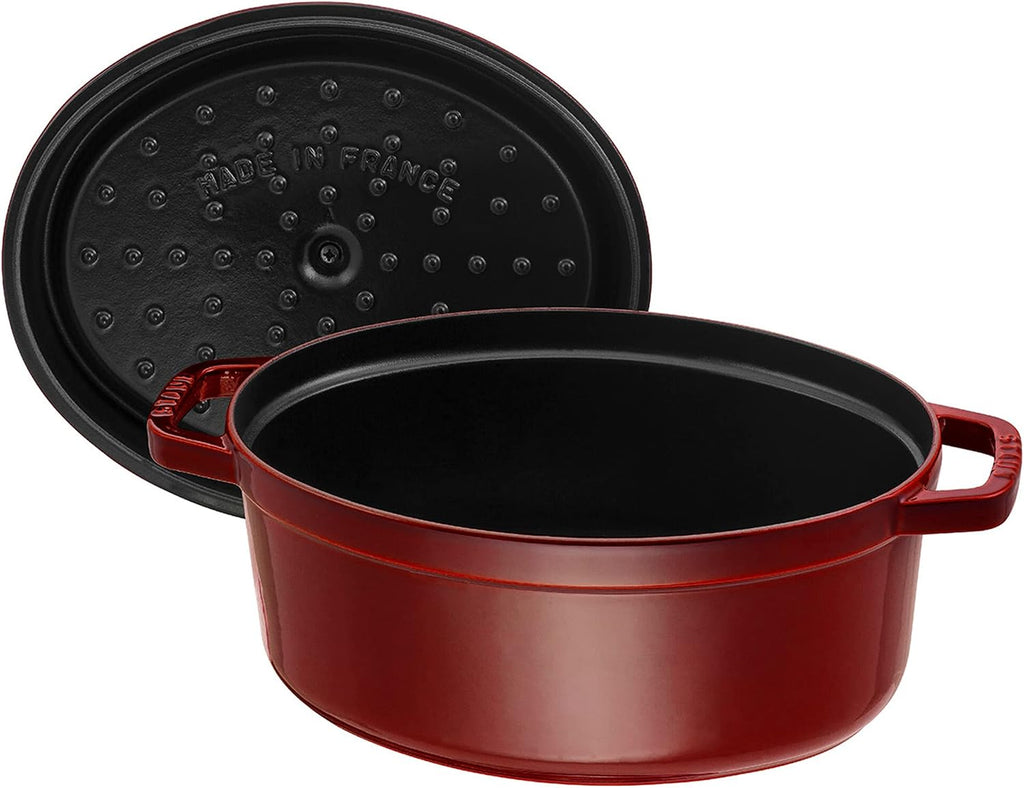 Staub Cast Iron 5.75-qt Coq au Vin Cocotte - Grenadine