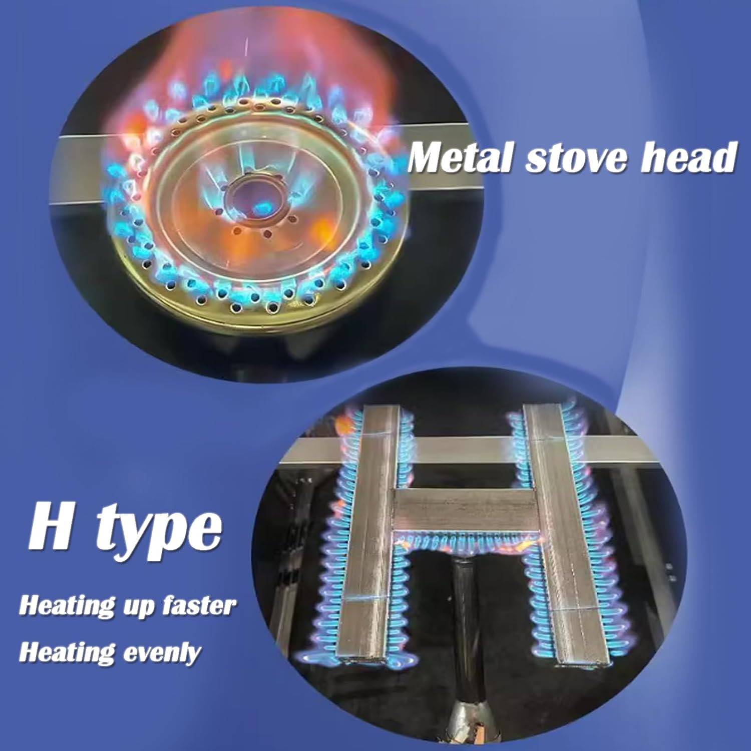 INTBUYING 2 Burners Commercial Flat Top Grill Gas Griddle with Low Pressure Valve 2800Pa Non-Stick Plate Flat Adjustable Temperature for Home Party Camping