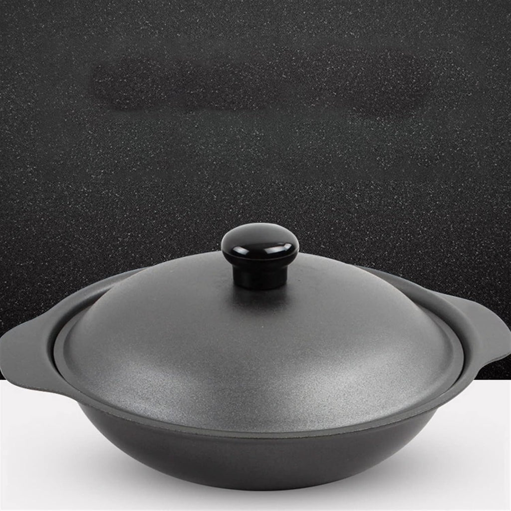 Glass Cooking Pot Pot Iron Cast Oven Casserole Chicken Claywith Lid Hot Container Braised Rice Stew Shabuenameled Pan Soup Braiser Pans Dish Pot,