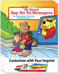 ZOCO – Stranger Danger Custom Coloring Books (250 Bulk Pack, With Crayons) – Kids Safety Education Activities, Games & Puzzles – Child Safety Handouts for Schools, Police & Youth Programs