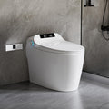 Smart Toilet with Elongated Bidet, Auto Open & Close, Auto Flush,Warm water massage, Heated Seat,Movement Drying, Night Light, Wireless Remote Control.