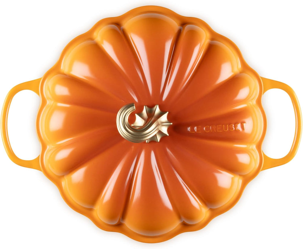 Le Creuset Enameled Cast Iron Signature Pumpkin Braiser, 2.75 qt., Persimmon