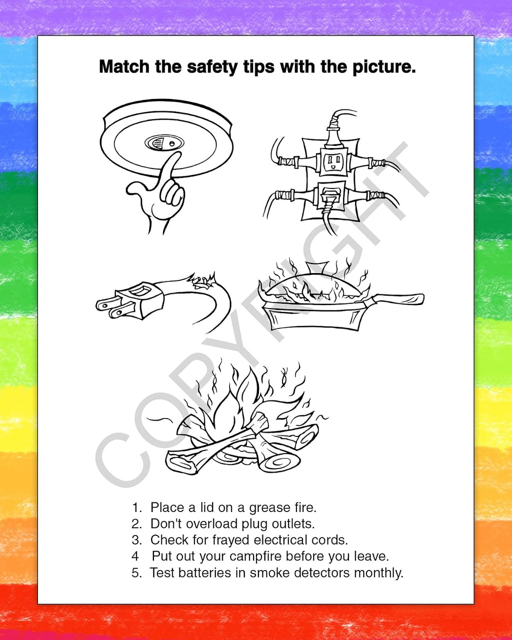 ZOCO – Fire Safety for Kids – Custom Promotional Firefighter Coloring Books (250 Bulk Pack, Without Crayons) – Fire Prevention Week Items – Add Your Imprint to the Front Cover