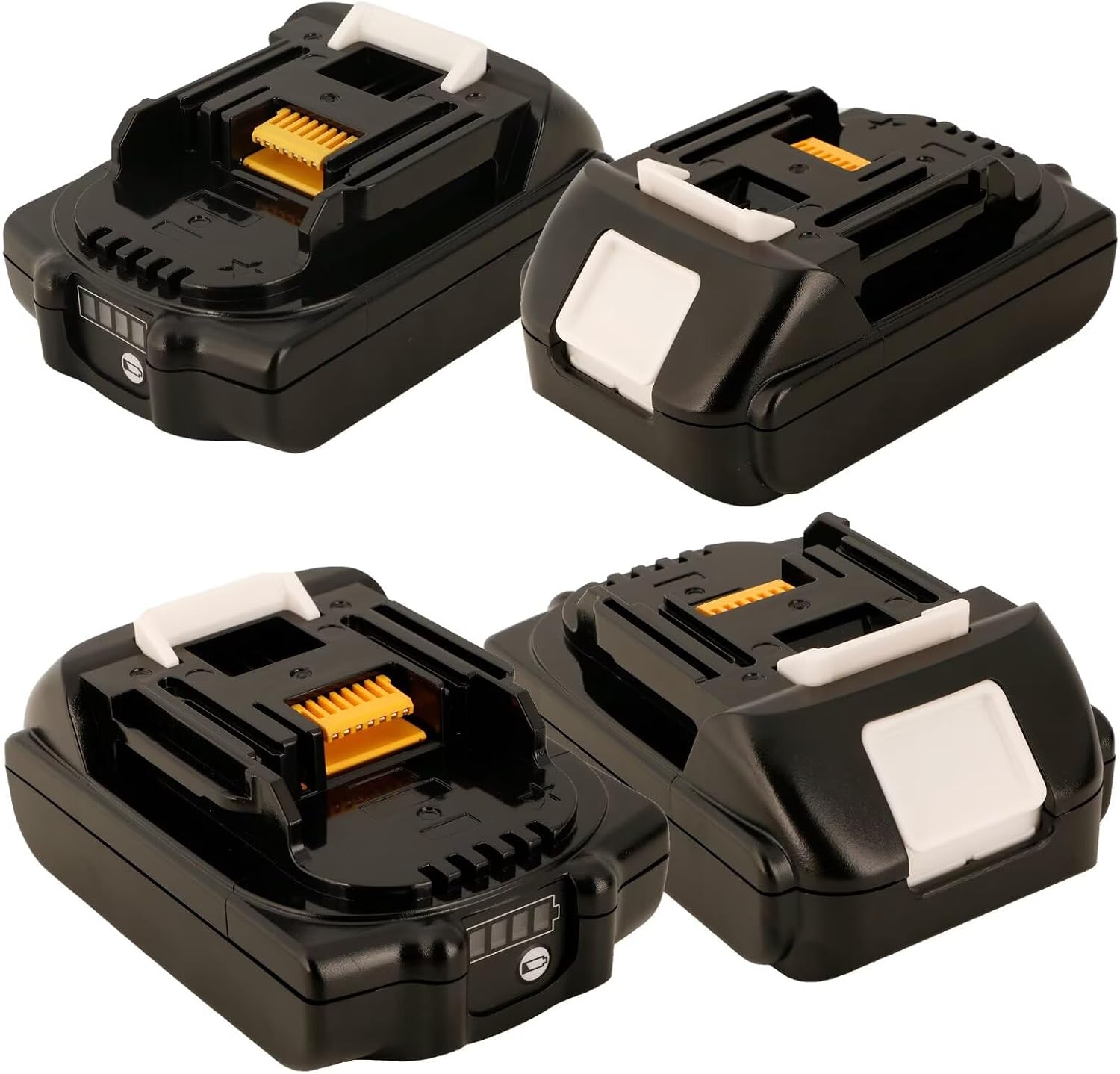 3.0Ah Compatible with Makita 18V Battery and Charger 01 Replacement Tools (Real Capacity Label) BDF452 BL1815N BL1820B BL1830B BL1840B BL1850B BL1860B Drill Battery