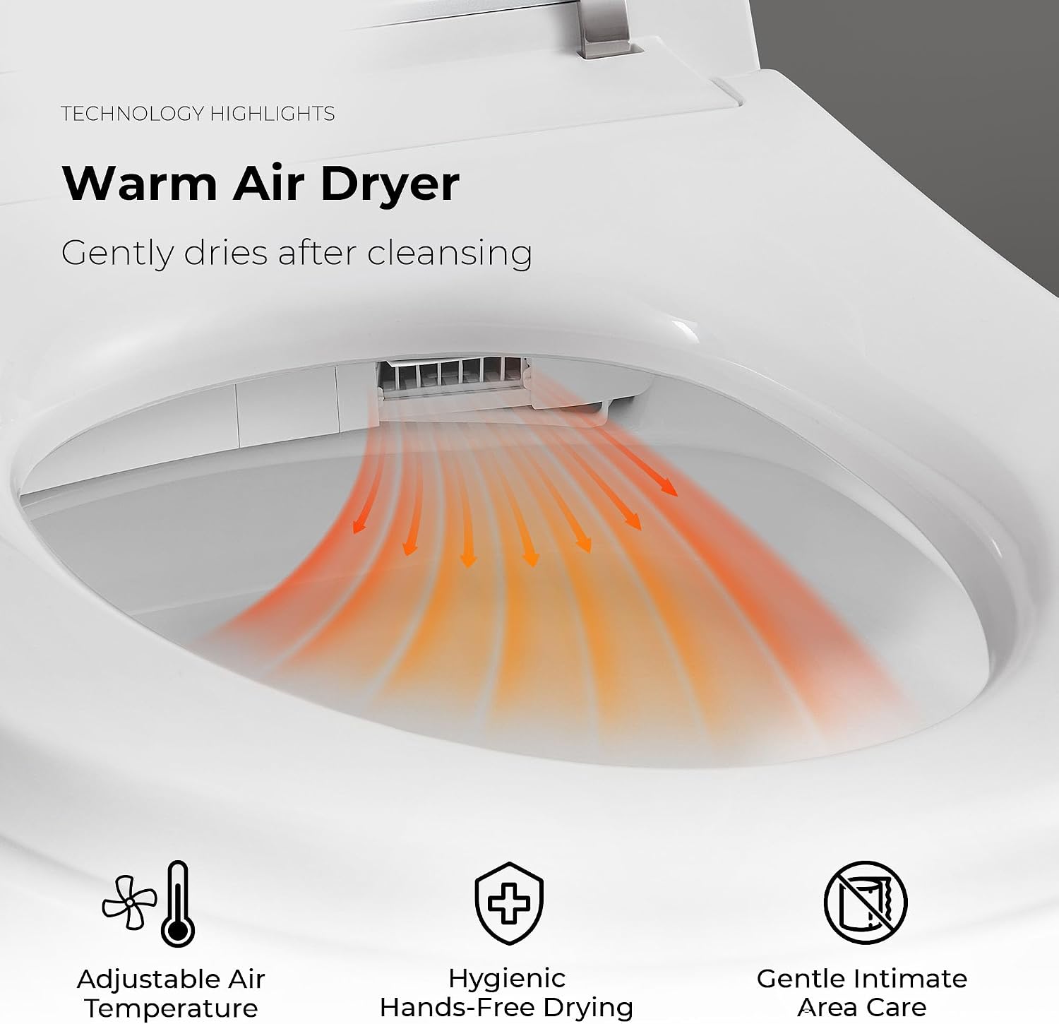 OVE Decors Ella Dual-Flush Smart Bidet Toilet with Built-in Tank, Elongated Bowl, Heated Seat, WaterSense Certified